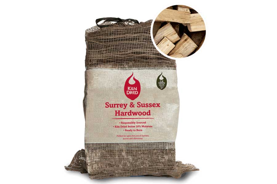 Bags of British kiln dried hardwoord